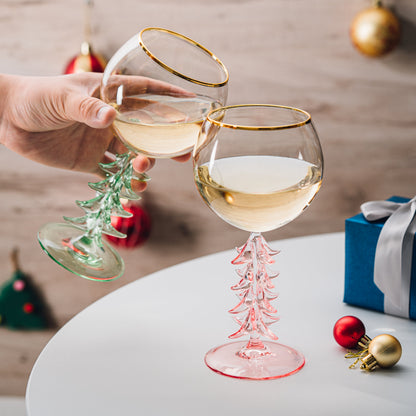 Natale Stemmed Wine Glassware, Set of 2 - - Stemmed