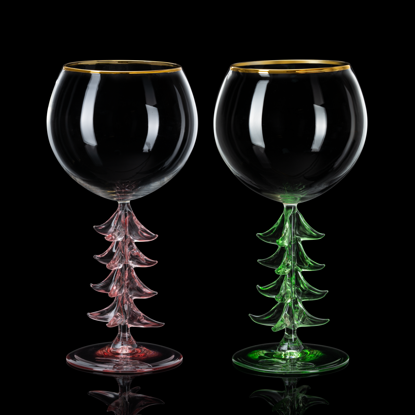 Natale Stemmed Wine Glassware, Set of 2 - - Stemmed
