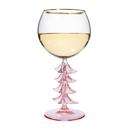 Natale Stemmed Wine Glassware, Single - Pink - Stemmed