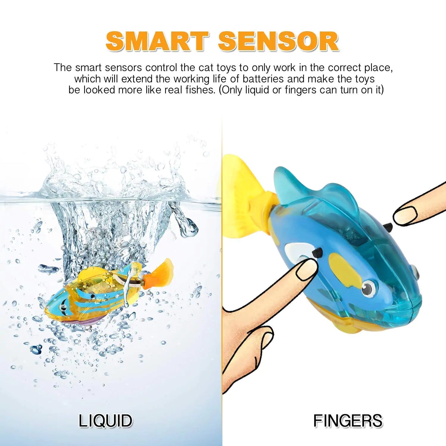 Electronic Fish Swimming Cat Toy - Kia Day Design