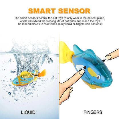 Electronic Fish Swimming Cat Toy - Kia Day Design