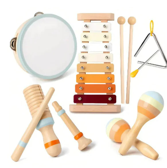 Childrens Wooden Musical Instrument Set - Kia Day Design