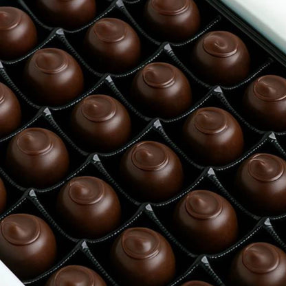 Andy Anand Belgian Dark Chocolate Cherry Cordials, 25 pc – Vegan, 60% Cocoa Butter, Rich Liquid Center, Birthday & Valentine's Gift Box - - Food & Beverages > Desserts & Sweets > Chocolate