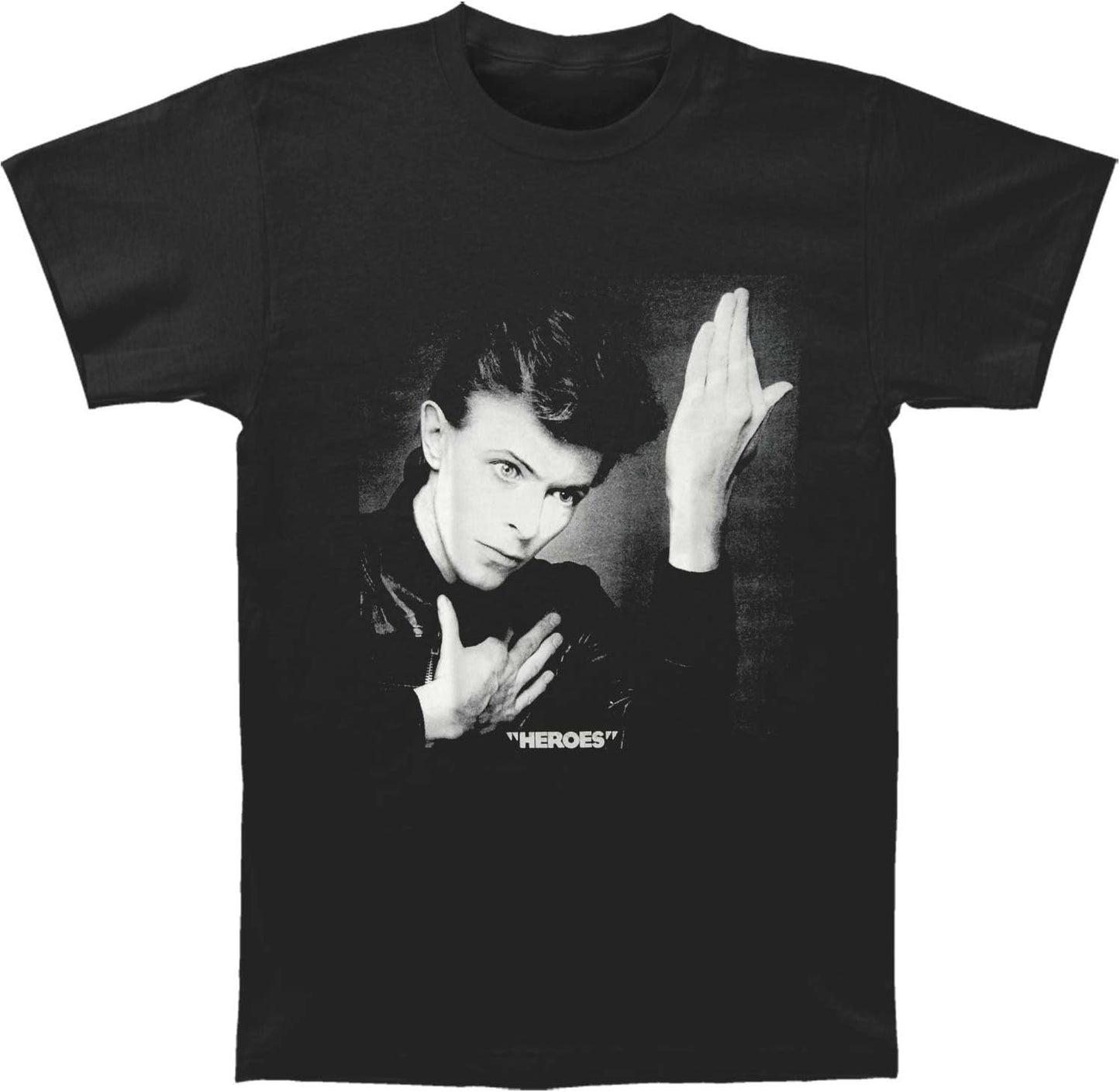 David Bowie Heroes Album Mens T-shirt- Officially Licensed - New- Vintage Merch- {{Product type}}