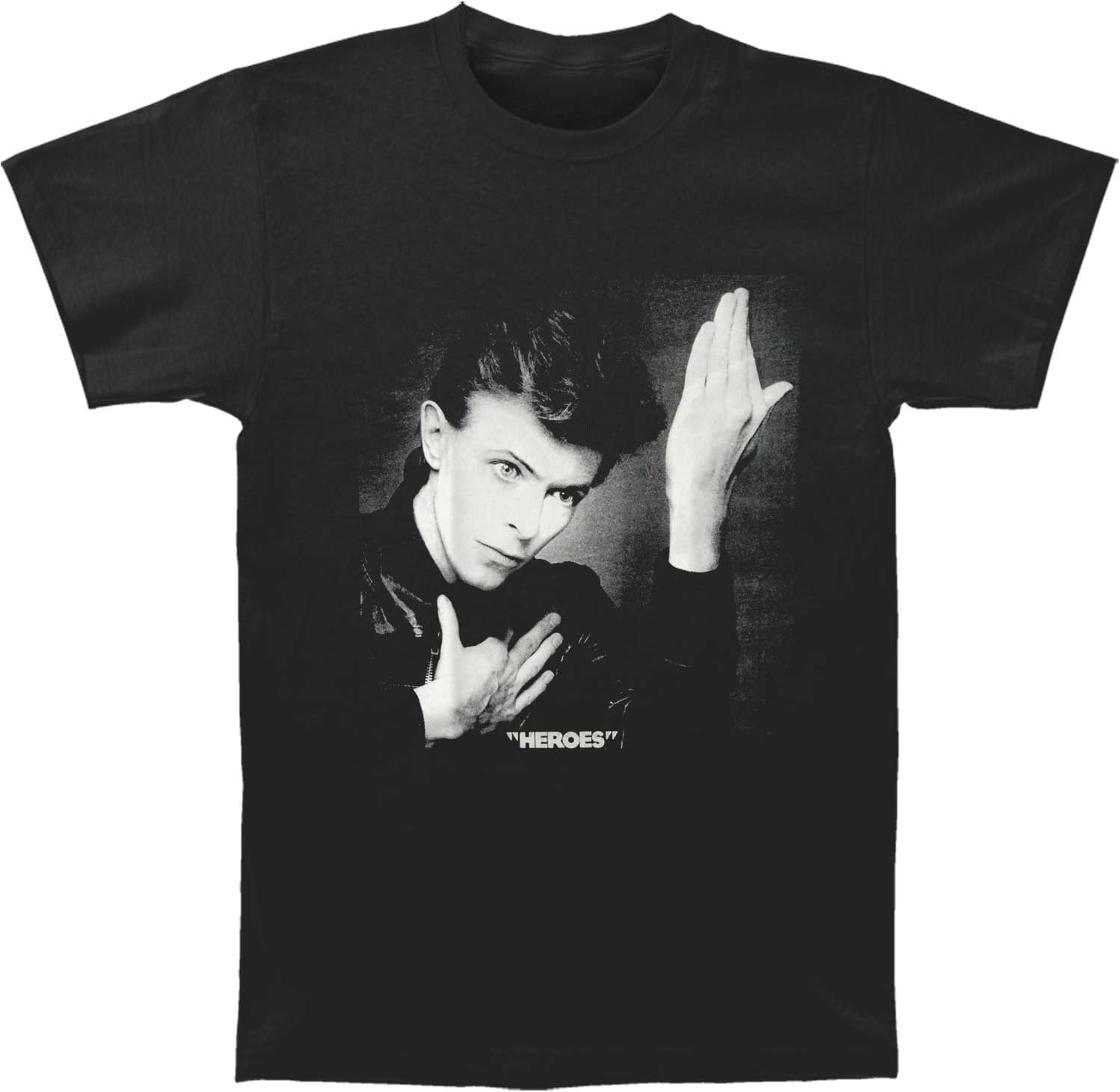David Bowie Heroes Album Mens T-shirt- Officially Licensed - New- Vintage Merch- {{Product type}}