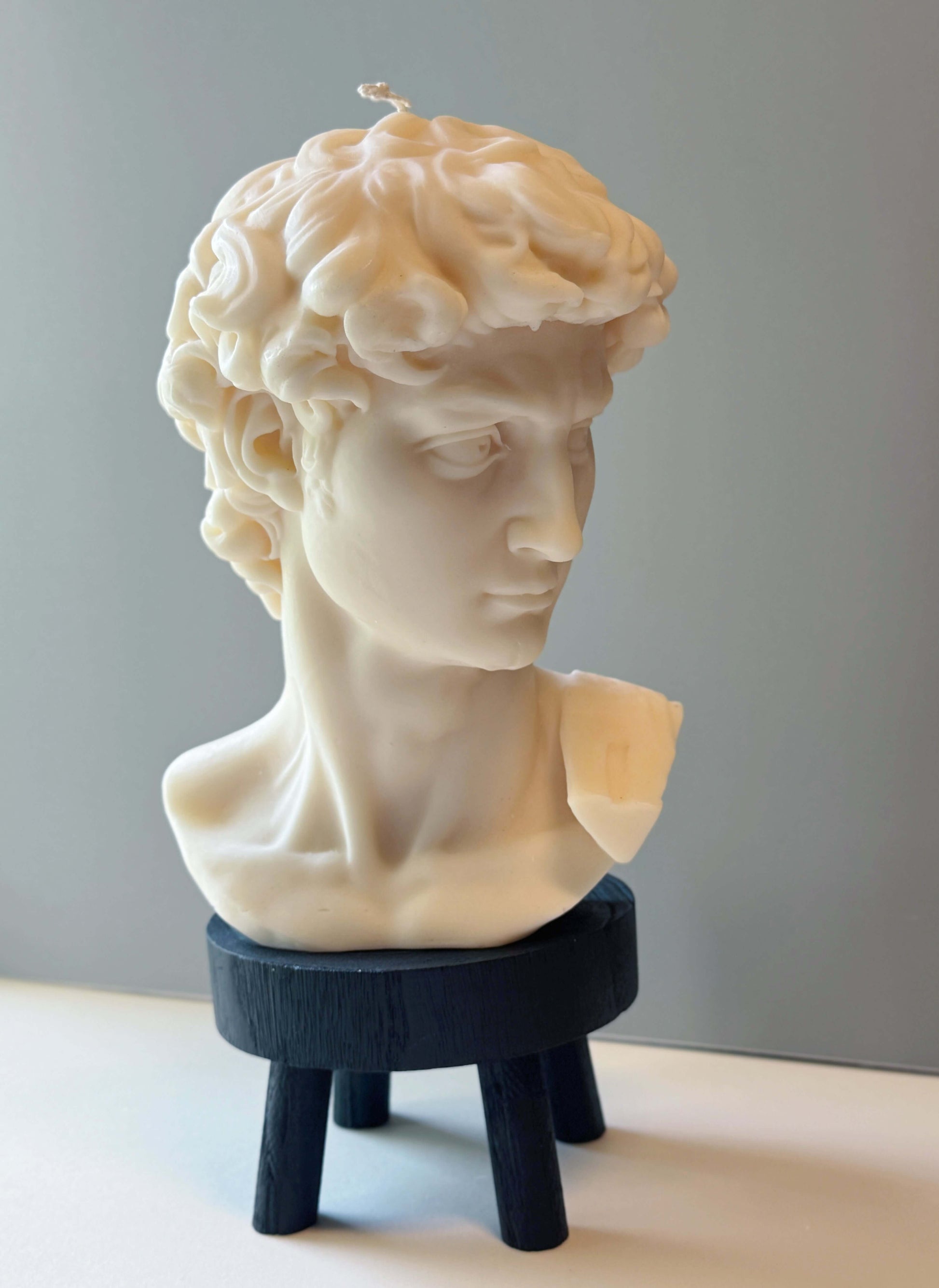 David Head Sculptural Candle | 11" Bust - - candles