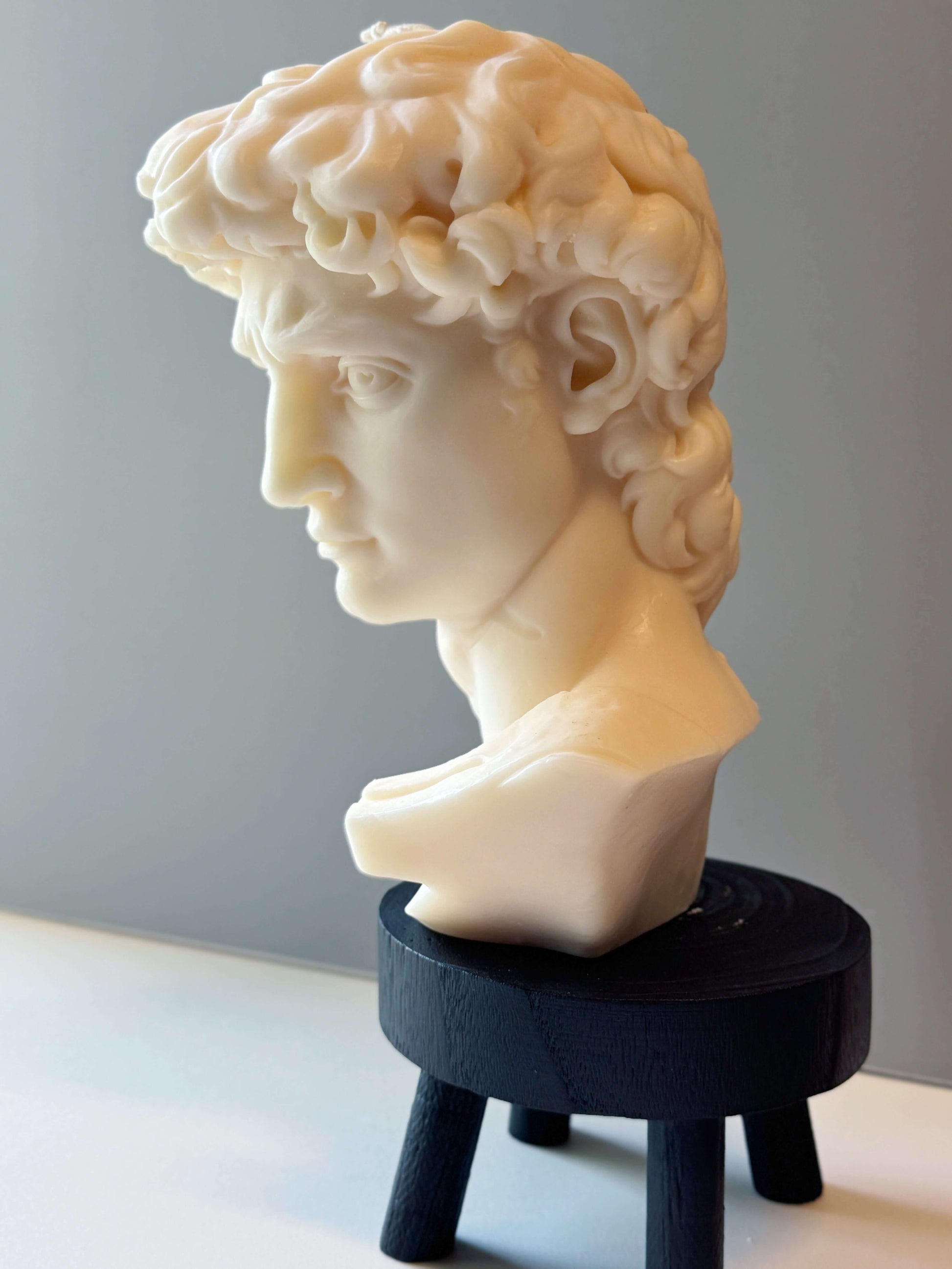 David Head Sculptural Candle | 11" Bust - - candles