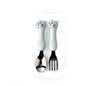 Spoon Fork Set Gray Cat 2 Pieces