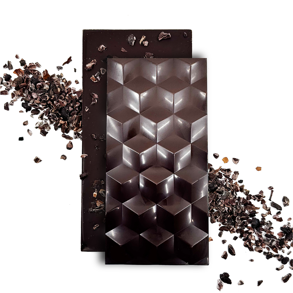 Handcrafted Chocolate Bars - Cocoa Nib - Dark -
