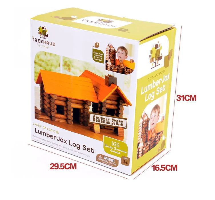Creative Wooden Building Blocks - Tree House 165PCS Set - Kia Day Design