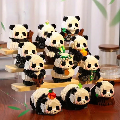 Cute Panda Series Building Block Toys Kia Day Design