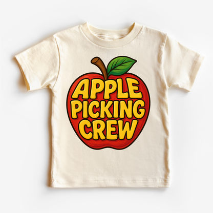 Apple Picking Crew Fall Shirt - Apple Picking Orchard Tee - Natural Short Sleeve Tee - shirts