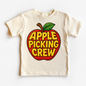 Apple Picking Crew Fall Shirt - Apple Picking Orchard Tee - Natural Short Sleeve Tee - shirts