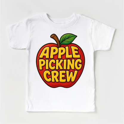 Apple Picking Crew Fall Shirt - Apple Picking Orchard Tee - White Short Sleeve Tee - shirts