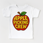 Apple Picking Crew Fall Shirt - Apple Picking Orchard Tee - White Short Sleeve Tee - shirts