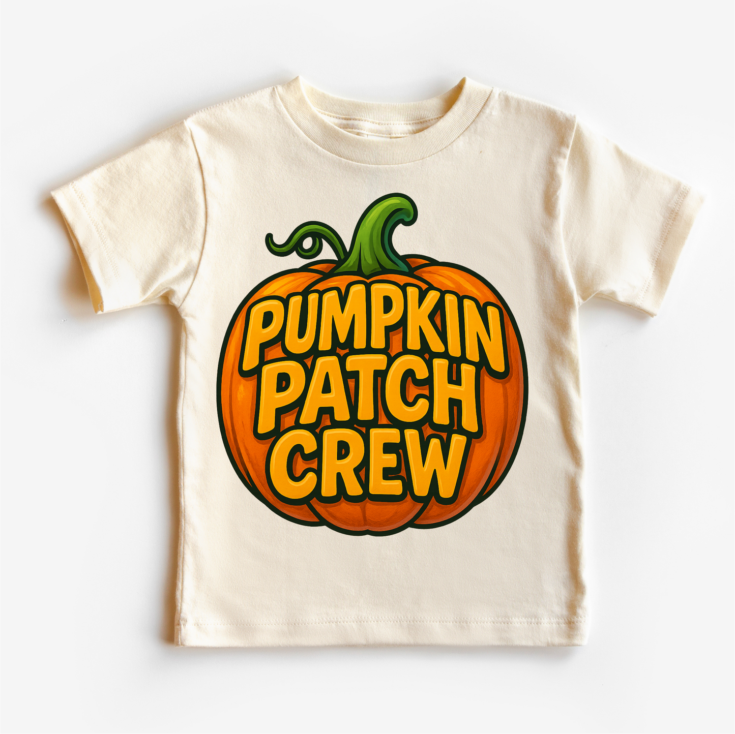 Pumpkin Patch Crew Fall Halloween Shirt - Pumpkin Patch Tee - Natural Short Sleeve Tee - shirts