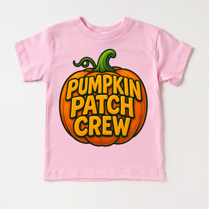 Pumpkin Patch Crew Fall Halloween Shirt - Pumpkin Patch Tee - Pink Short Sleeve Tee - shirts