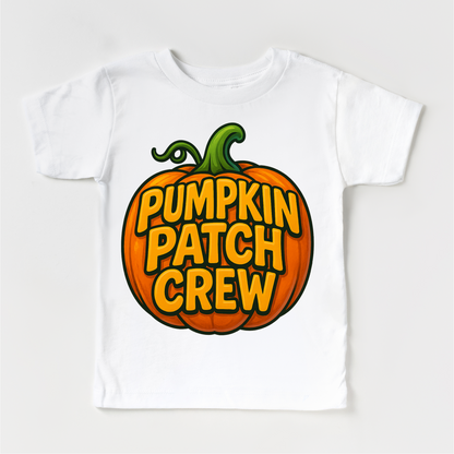Pumpkin Patch Crew Fall Halloween Shirt - Pumpkin Patch Tee - White Short Sleeve Tee - shirts