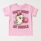 Don't Burst My Bubble Ghost Halloween Shirt - Halloween Tee - Pink Short Sleeve Tee - shirts