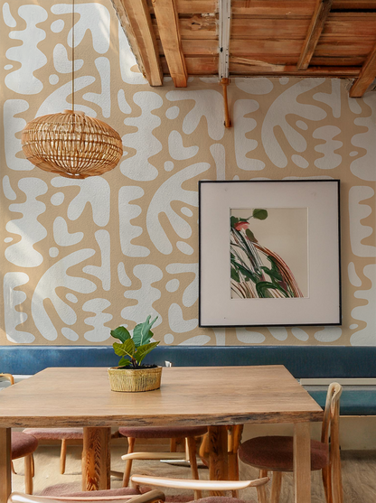 Bubbly Wallpaper, peach- Samantha Santana Creative- {{Product type}}
