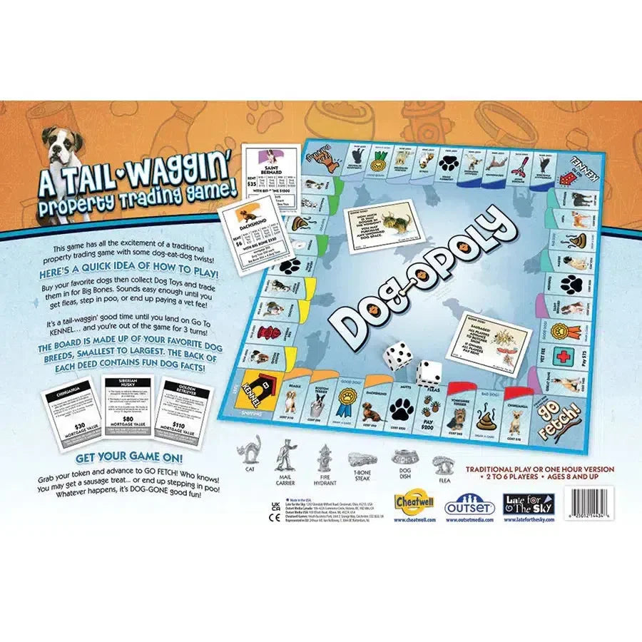 Dog-Opoly Board Game Outset - - Game