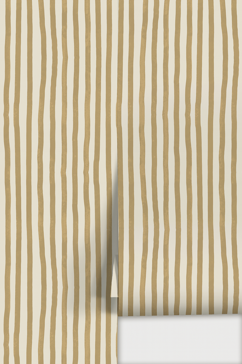 Dolce Stripe Wallpaper, off-white and butter yellow- Samantha Santana Creative- {{Product type}}