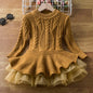 Spring Sequin Girls Dress light brown 7T (140)