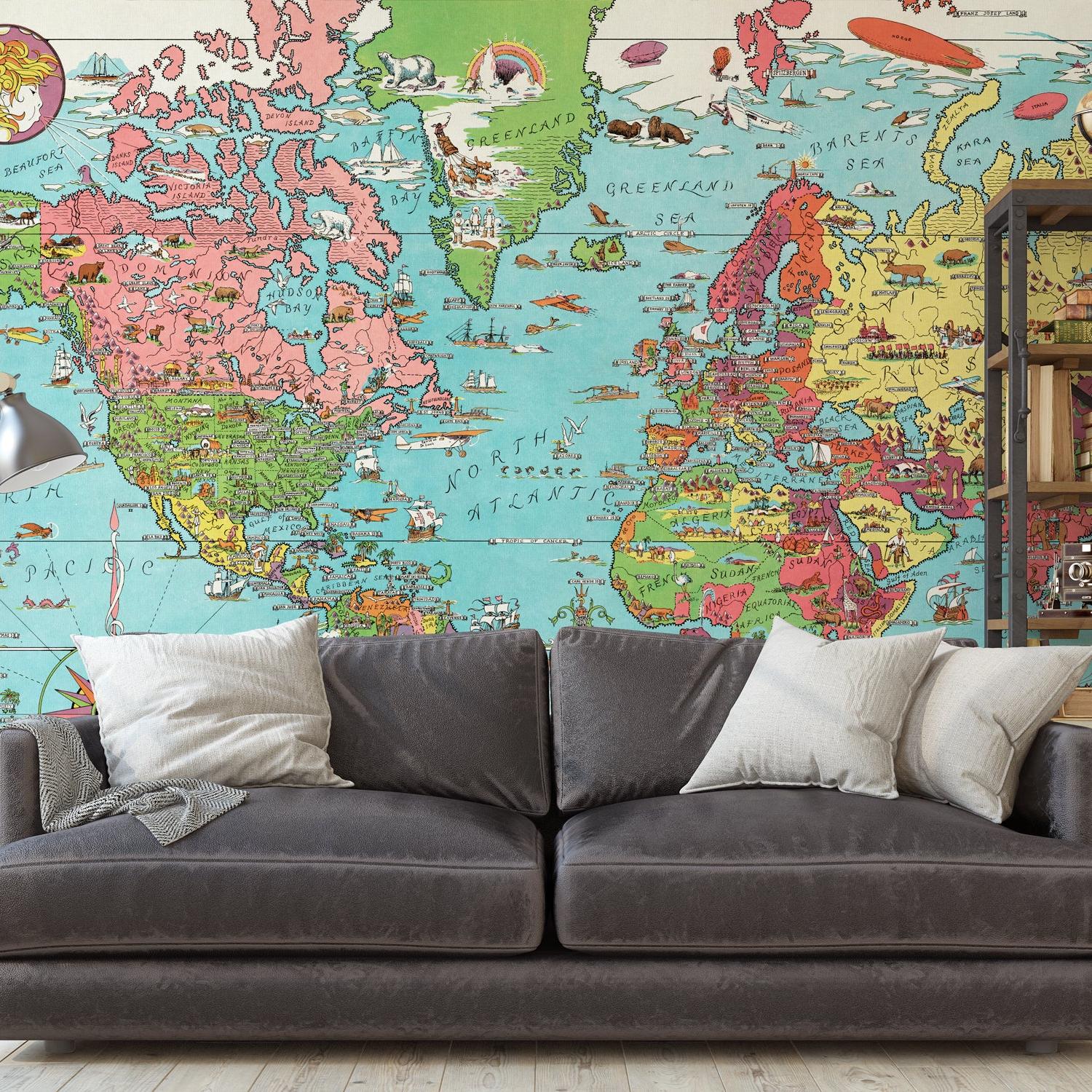 Dudley's World Wallpaper- WALL BLUSH- {{Product type}}
