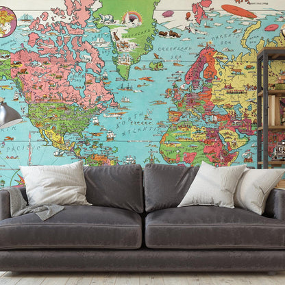 Dudley's World Wallpaper- WALL BLUSH- {{Product type}}