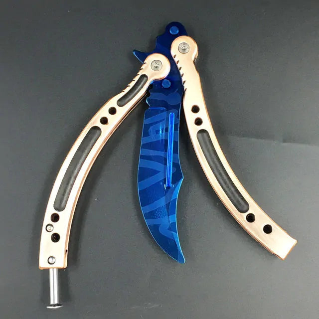 Not Edged Doppler Phase Butterfly Knife