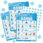 Liliful 35 Pcs Winter Bingo Games Christmas Bingo for Adult Boy Girl 24 Players Winter Wonderland Card Game Set Christmas Party Games for Teens School Family Winter Holiday Christmas Party Games Favor Kia Day Design