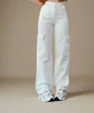 Retro Y2K Tech wear Cargo Pants WHITE