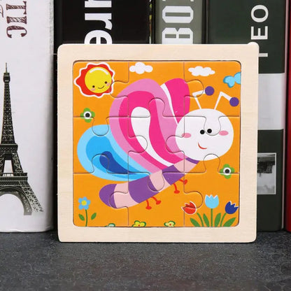 Kids Wooden 3D Puzzle - Kia Day Design