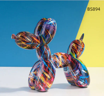 Nordic Resin Balloon Dog Statue Kia Day Design