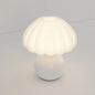 Cream Decorative Mushroom Table Lamp B White