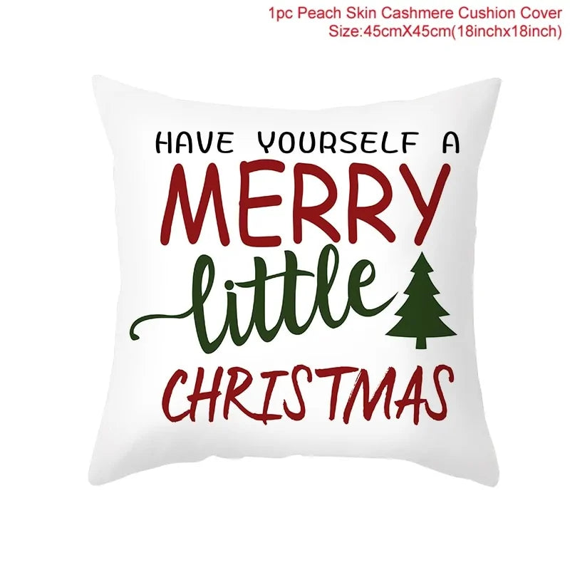Cartoon Christmas Pillow Cover Kia Day Design