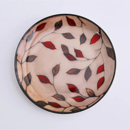 Hand-Painted Floral Ceramic Plate - Kia Day Design
