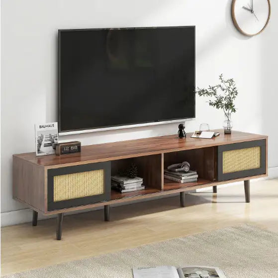 Medieval Modern Walnut Wooden TV Cabinet Kia Day Design