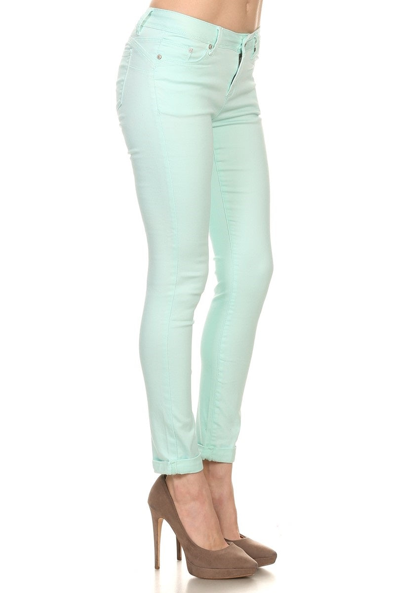 Classic Push Up Skinny Jeans - - Pants