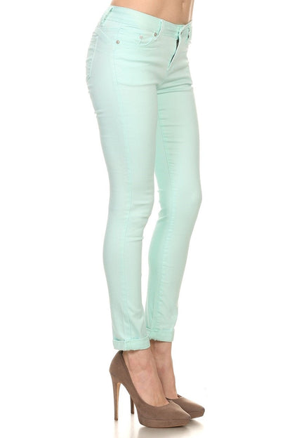 Classic Push Up Skinny Jeans - - Pants