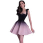 Bow Top Slim-fit Suspender Gradient Dress Set - Kia Day Design