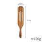 Acacia Teak Wood Long-Handled Cooking Spatula Set Large B 33.5cm*6.5cm