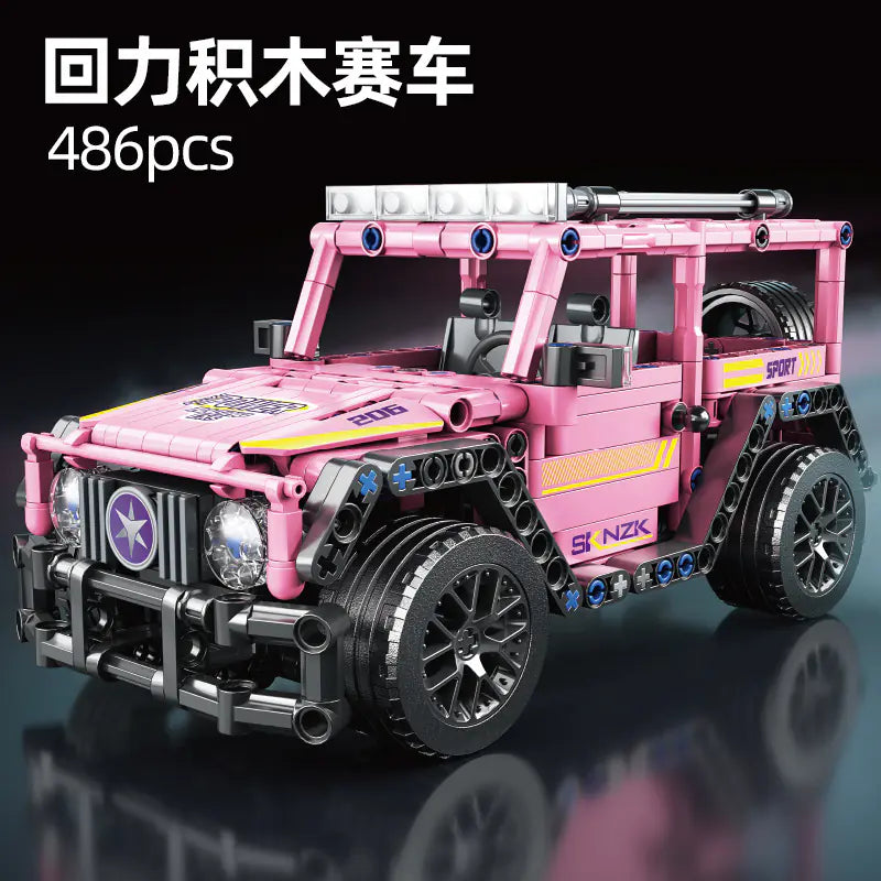 Off-Road Racing Car Building Kit Compatible with LEGO