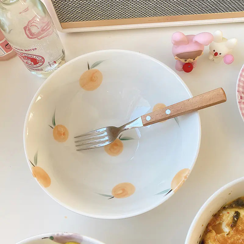 Peach Orange Grape Decorative Bowl Kia Day Design