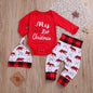 My First Christmas Outfits Red 6M