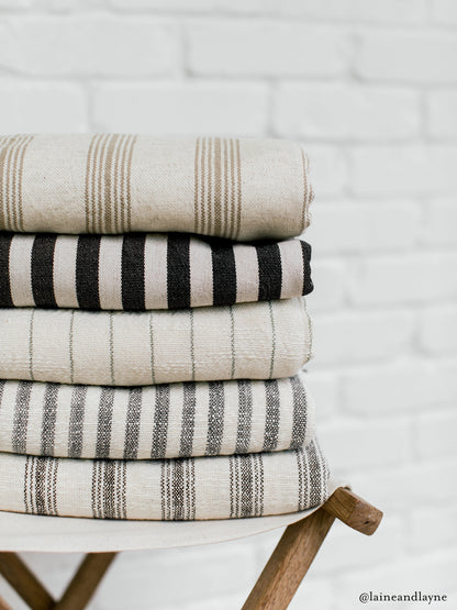 Ciragan Cotton Linen Towel - Bath & Hand Towel Set - Towels