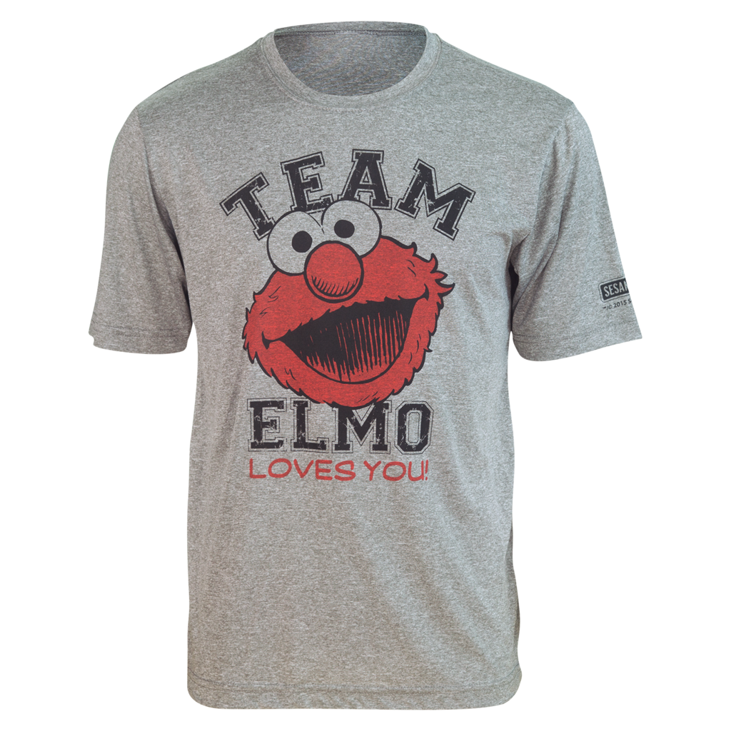 Sesame Street TEAM ELMO "Loves You!" Tech Shirt (S, M, L, XL, 2XL)- Triathlete Store- {{Product type}}