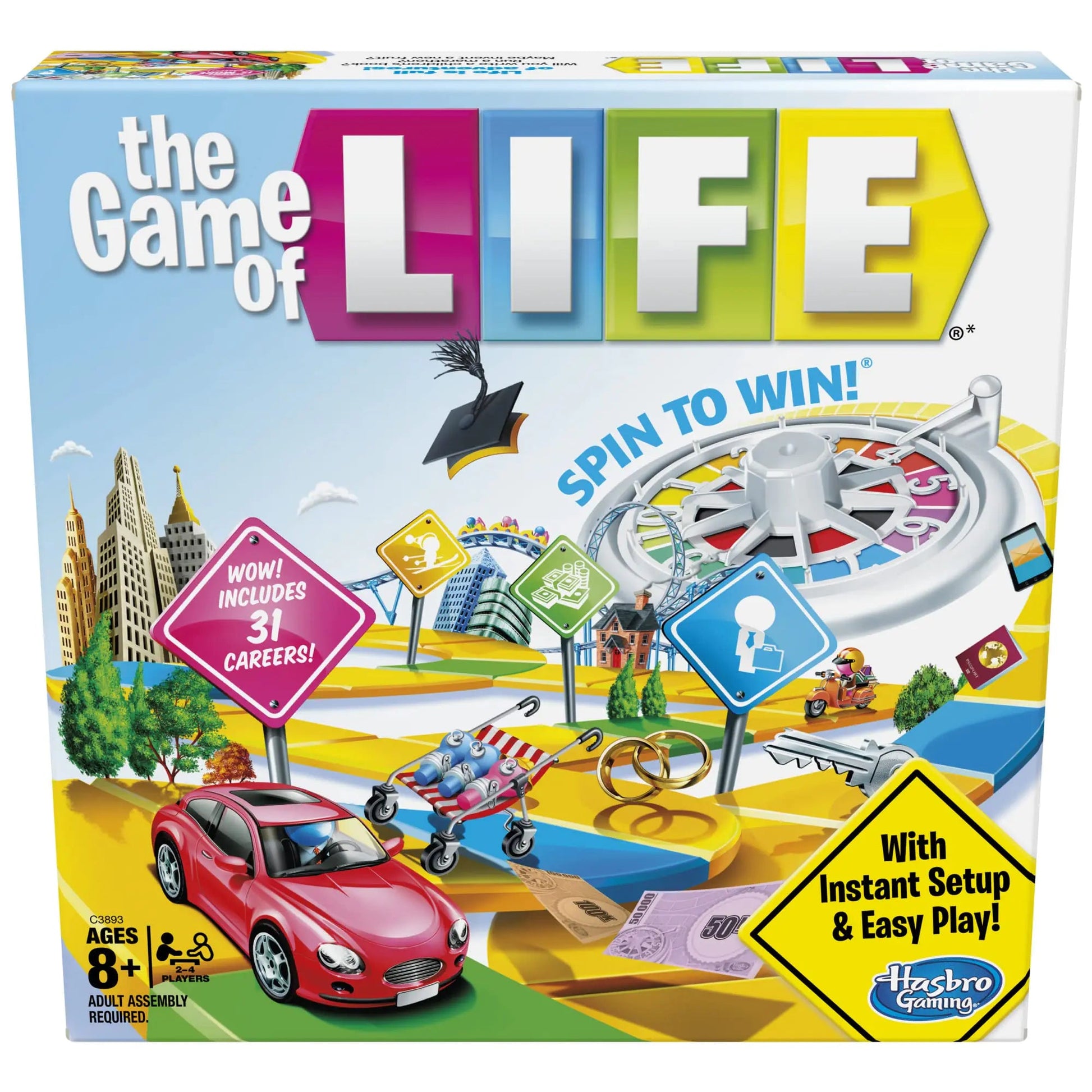 Hasbro Gaming The Game of Life Board Game - - game