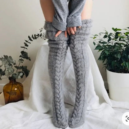 Winter Knitted Knee Socks - Kia Day Design