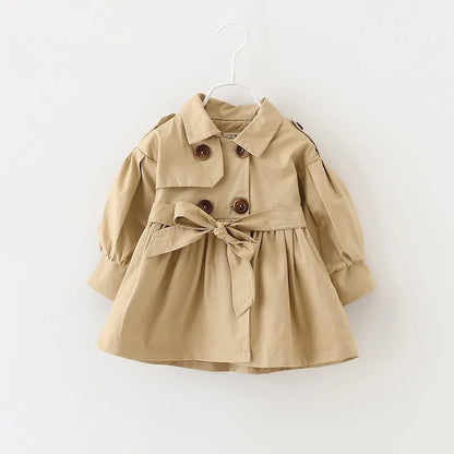 Baby Girl Spring Coat Khaki 3T